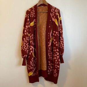 Farm Rio Toucanissimo long cardigan Size Medium
